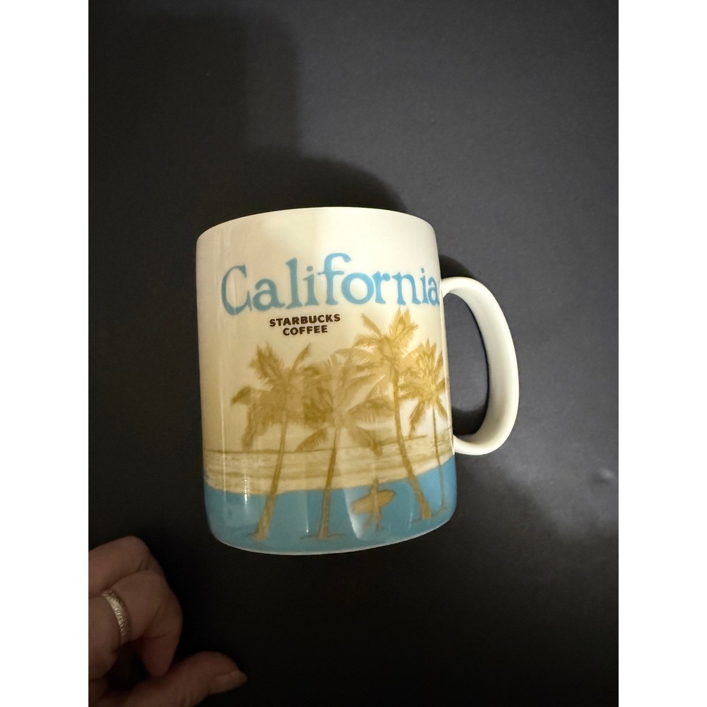 Starbucks California Coffee Mug 2011 Architecture Series Beach Redwoods 16oz